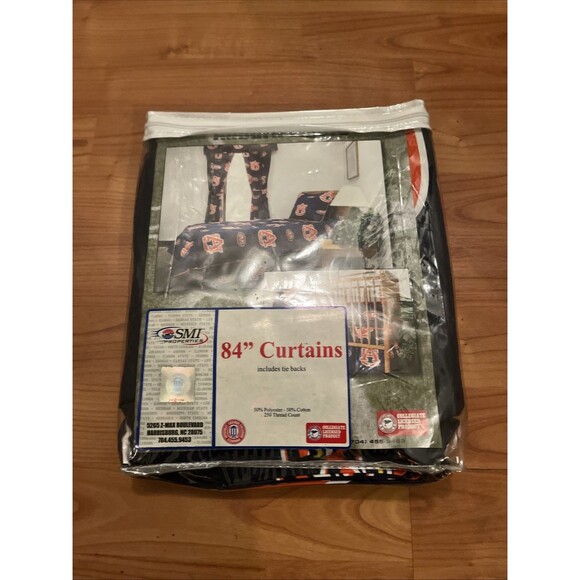 Auburn Tigers Curtain 2-Piece Matching Panel Set 63" 0r 84" Multicolor - Picture 1 of 16